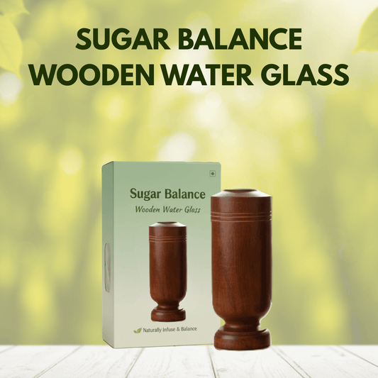 Sugar Balance Wooden Water Glass (100% Natural)